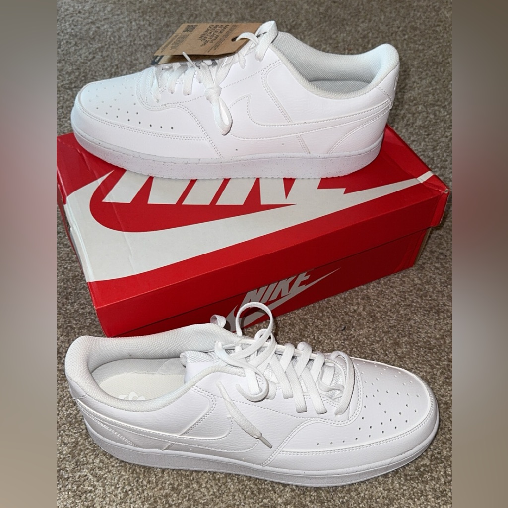 White Nike Court Vision Lo Nn